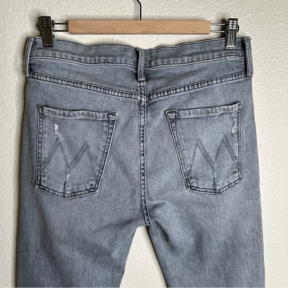 Mother The Scrapper Cuff Ankle Fray jeans Shadows In The Grass 29 - Picture 13 of 15